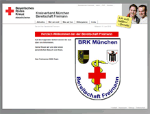 Tablet Screenshot of freimann.bereitschaften.brk-muenchen.de